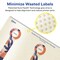 Avery Pearlized Ivory Lollipop Labels with Sure Feed Technology, Print-to-the-Edge, 1" x 4"